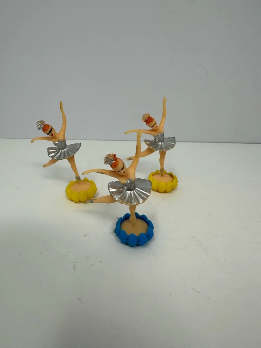 Vintage Cake Topper Set of 3 Dancers Ballerinas A0